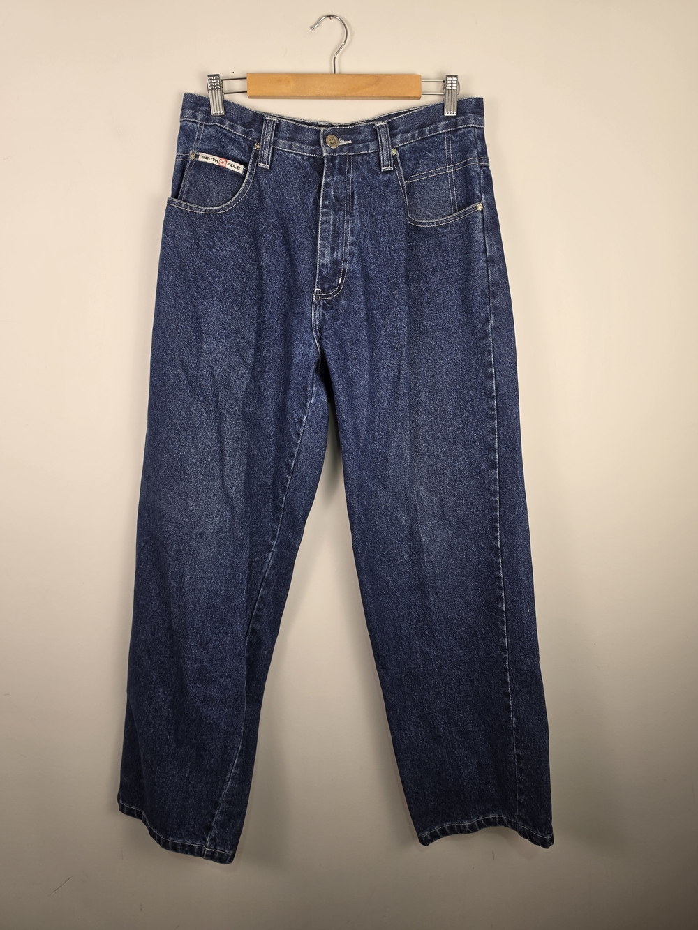 South Pole Men's Straight Leg Dark Blue Jeans Size 32